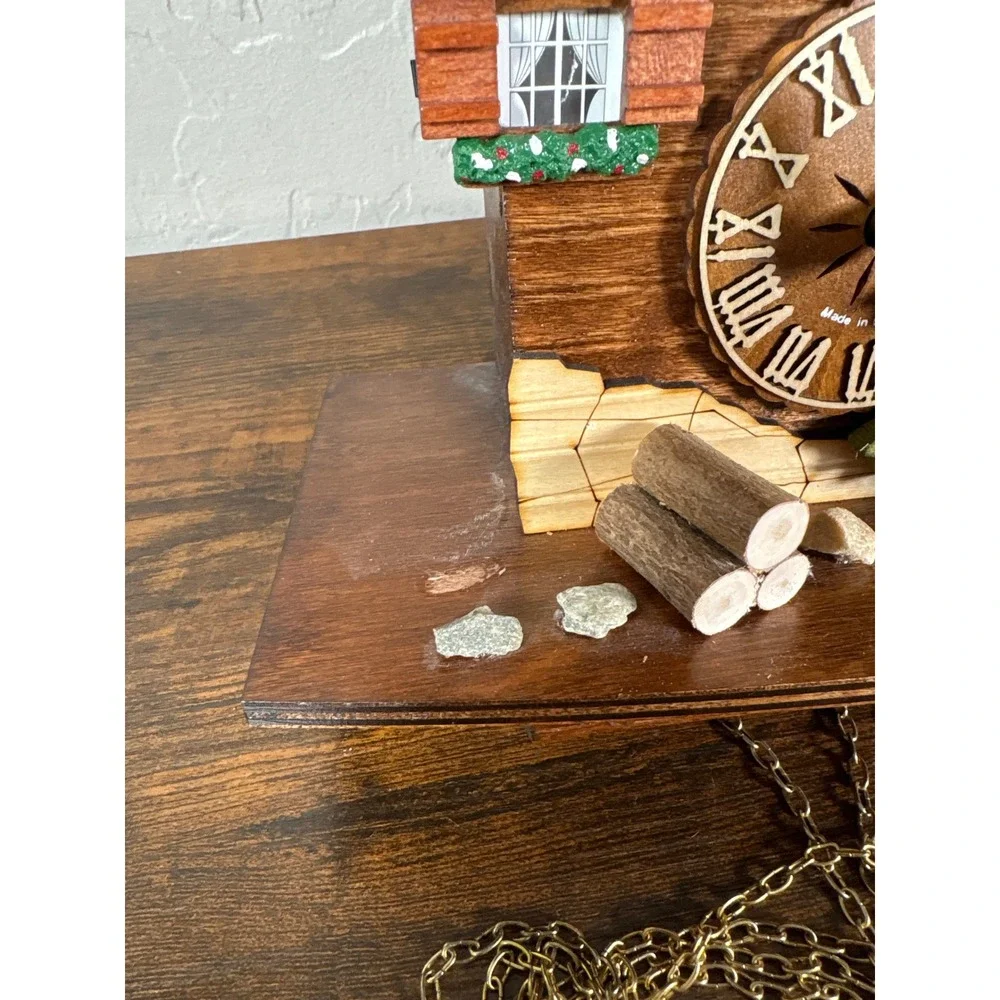 VdS Original Black Forest Cuckoo Clock Made in Germany Wood Chalet Pinecone